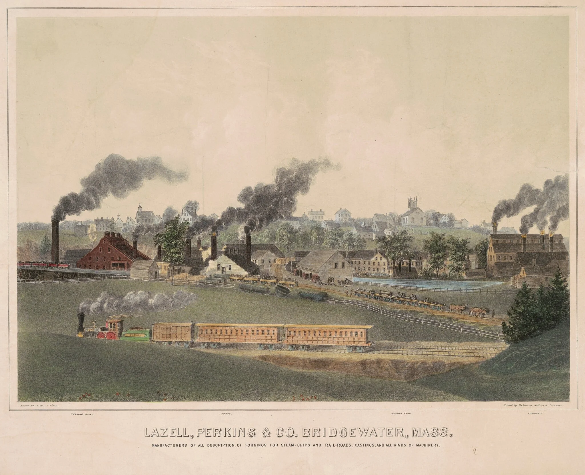 Lazell, Perkins & Co., Bridgewater, Mass., detail