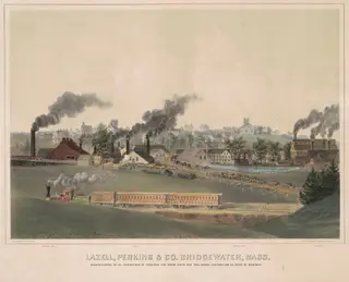 Lazell, Perkins & Co., Bridgewater, Mass., by John Perry Newell, ink, 1860