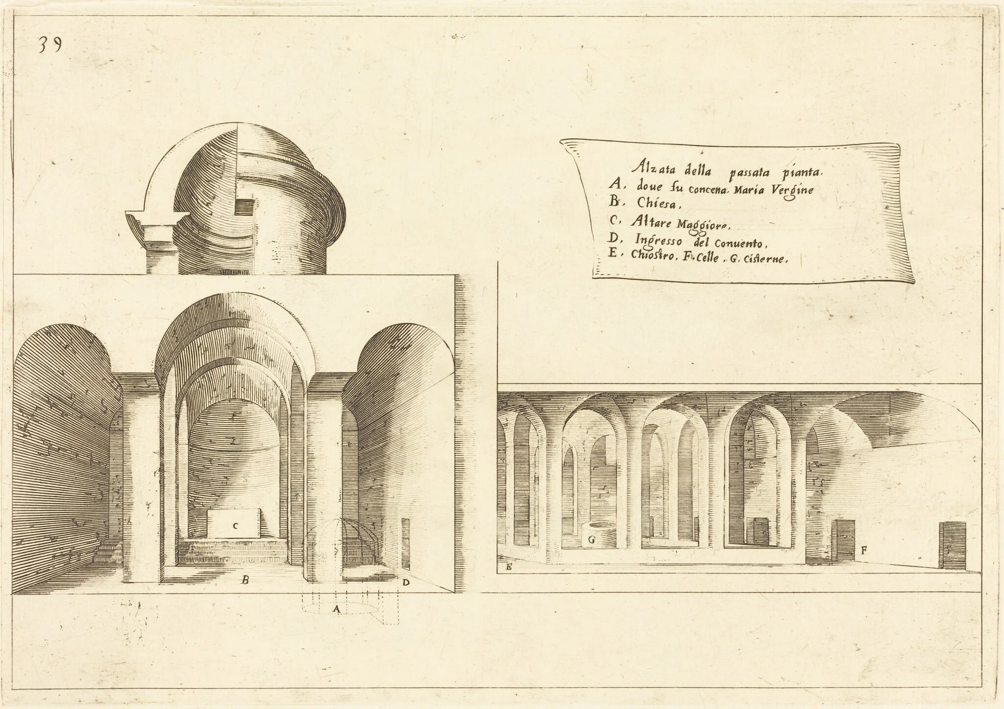 Elevation of a Church, detail