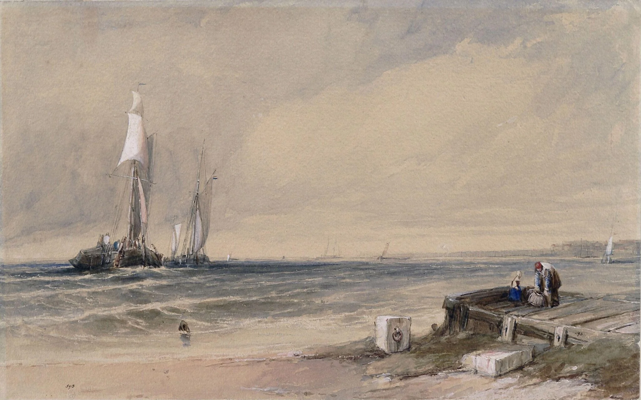 Coast Scene, detail