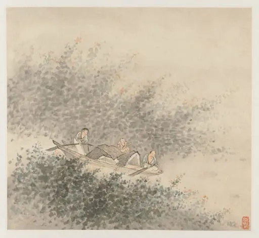 Album of Landscapes: Leaf 6, by Wang Gai, unspecified, 1677