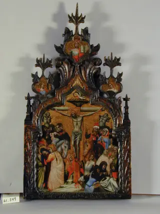 The Crucifixion, by Simone dei Crocifissi, unspecified, 1374