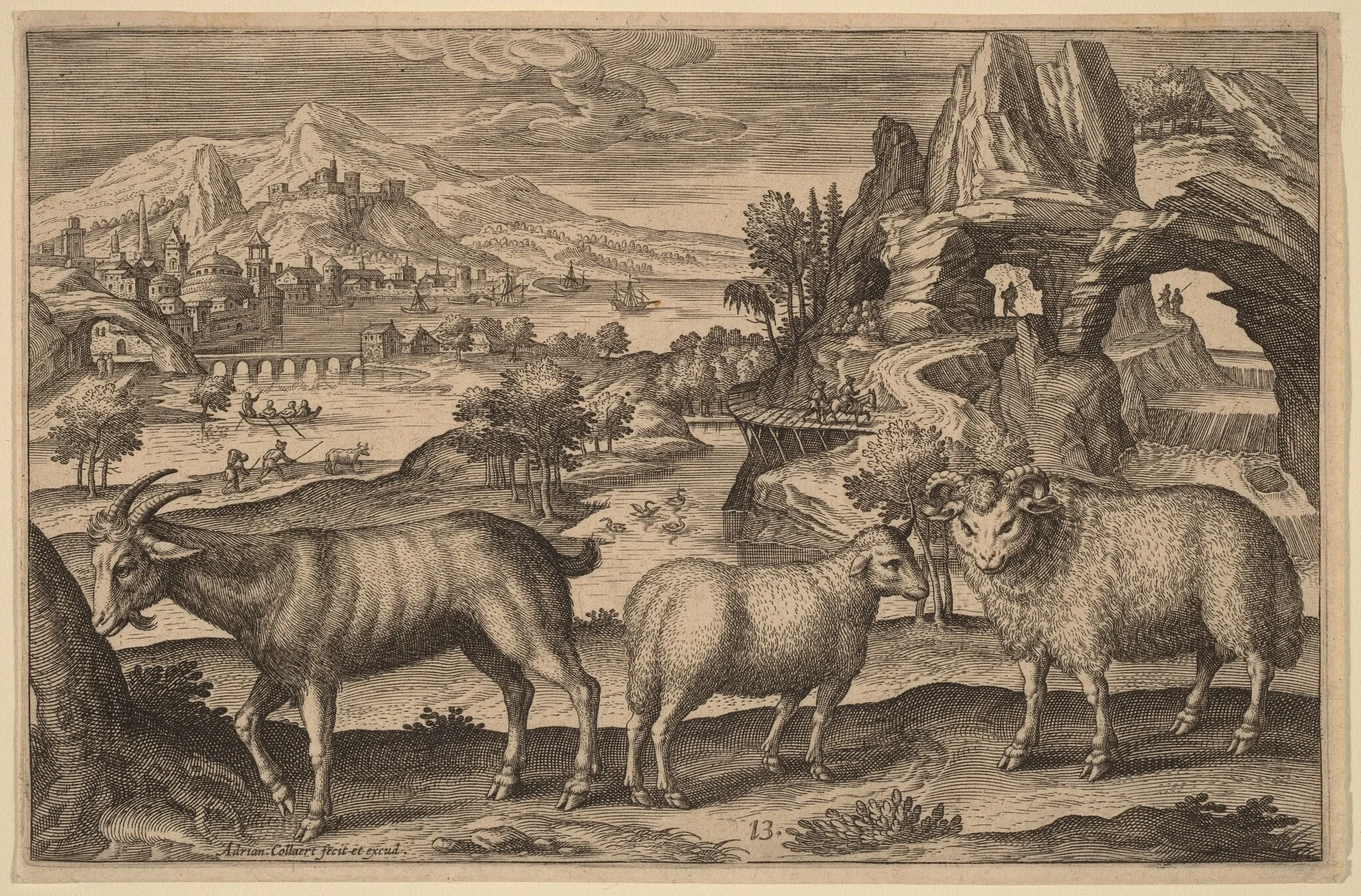 A Goat, a Ewe, and a Ram, detail
