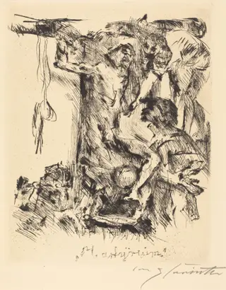 Martyrium (Martyrdom), by Lovis Corinth, ink, 1921