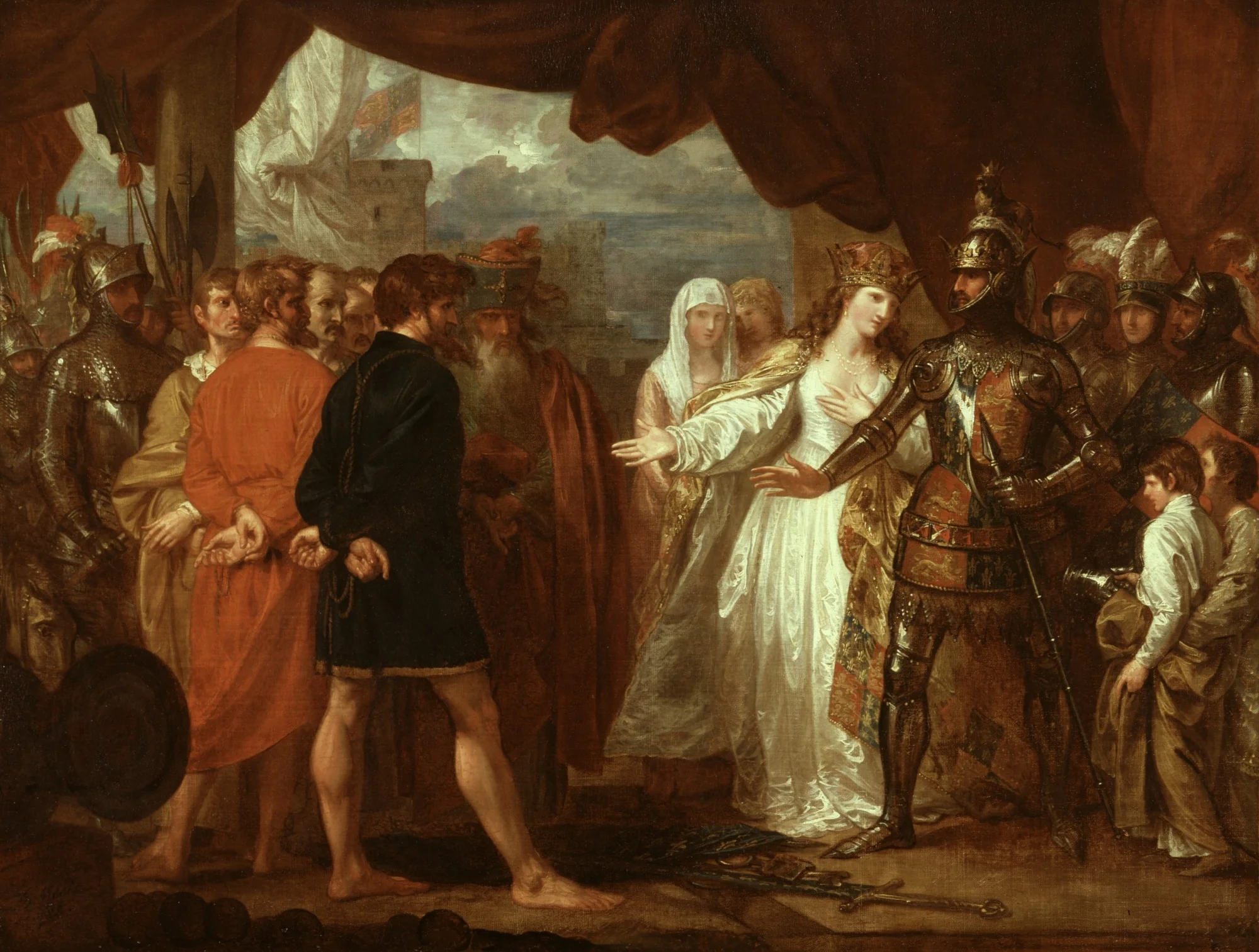 Queen Philippa Interceding for the Lives of the Burghers of Calais, detail