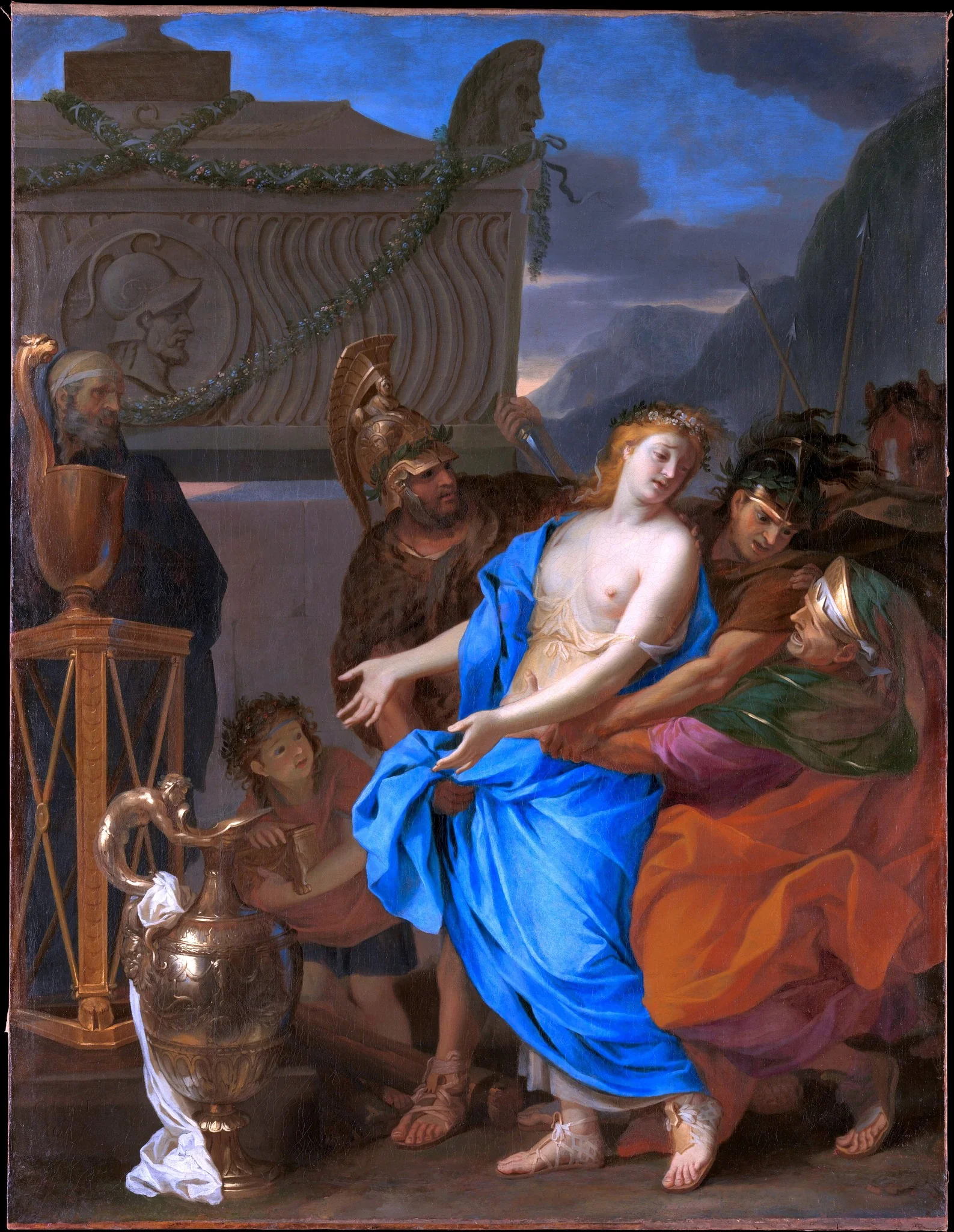 The Sacrifice of Polyxena, detail