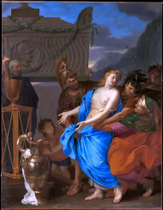 The Sacrifice of Polyxena, by Charles Le Brun, oil, 1647