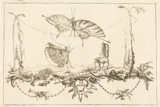 Le Bateleur (The Street Performer), by Charles Germain de Saint-Aubin, ink, 1748