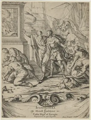 Iconologia or Morall Emblems by Caesar Ripa, by Isaac Fuller, ink, 1639