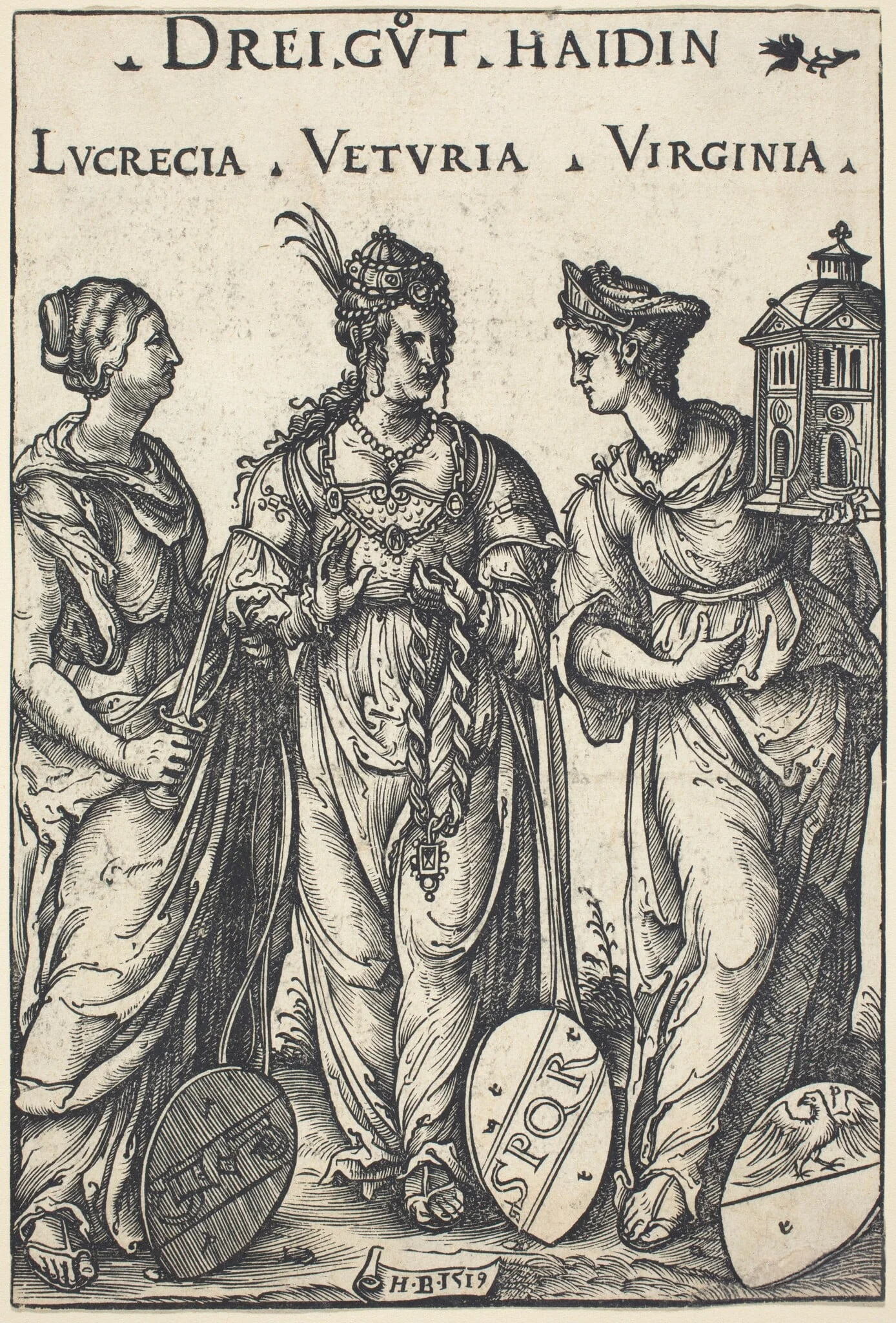 Lucretia, Veturia and Virginia, detail