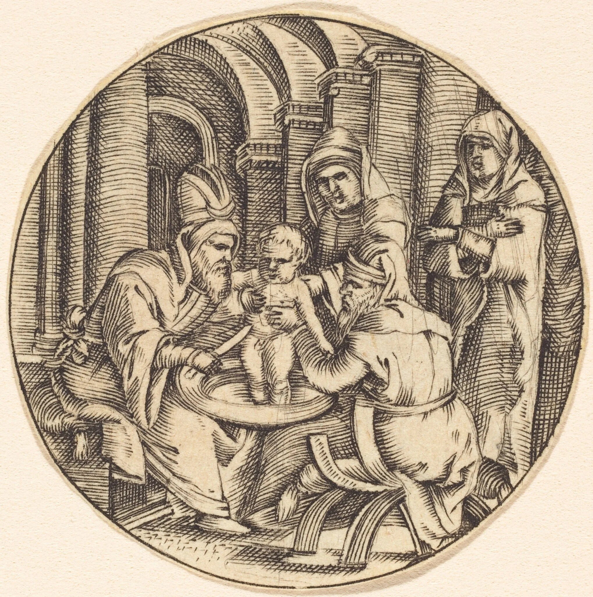 The Circumcision, detail