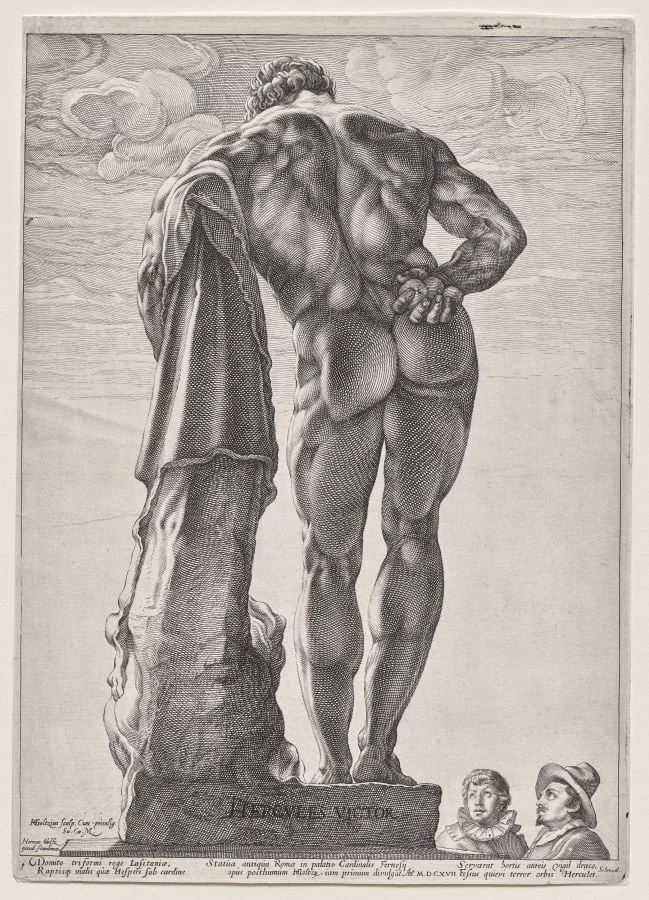 The Farnesian Hercules, detail