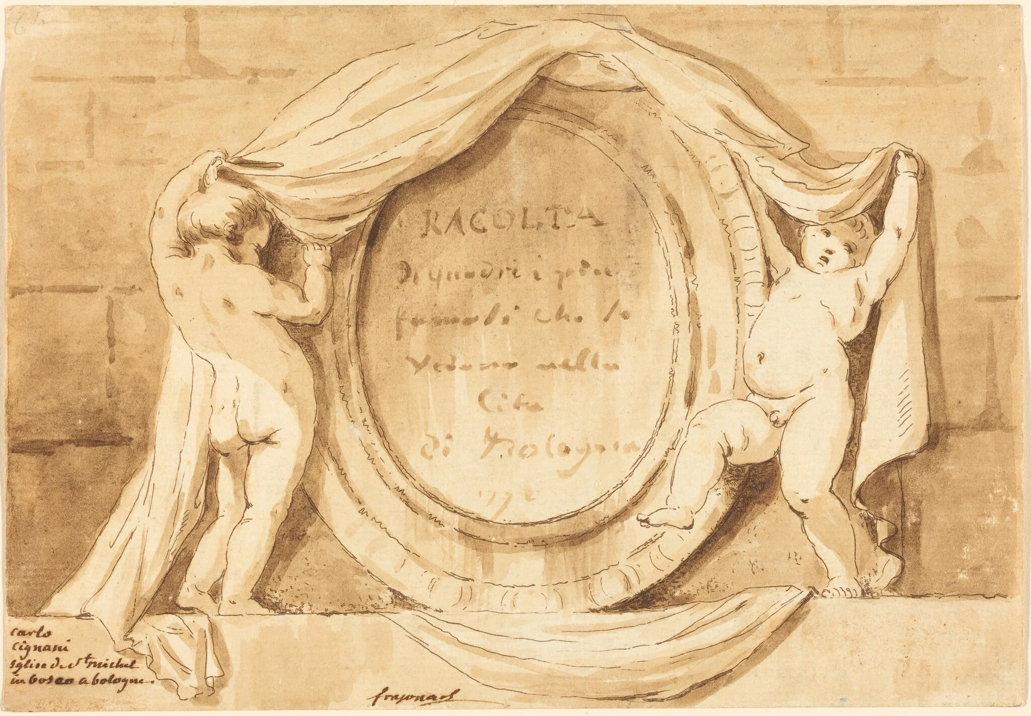 Title Page: Oval Design from the Church of San Michele de Bosco, Bologna, detail