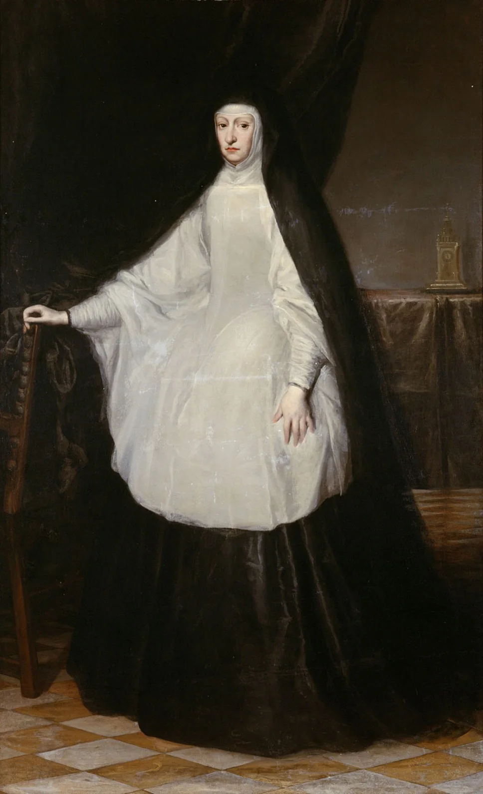 Erzherzogin Maria Anna, Königin von Spanien, als Witwe, detail