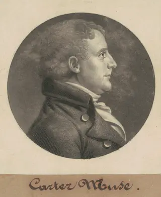 Edward Carter, by Charles B. J. Févret de Saint-Mémin, ink, 1805