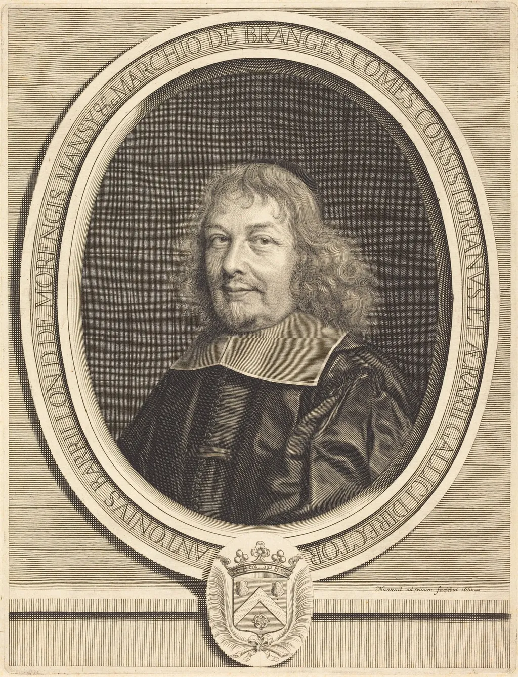 Antoine Barillon, by Robert Nanteuil, ink, 1661