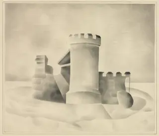 Ruins by Moonlight, by Mary Altha Nims, 1840