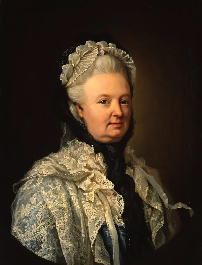 Portrait of Queen Elisabeth Christine von Preußen, by Johann Heinrich Wilhelm Tischbein, oil, 1790