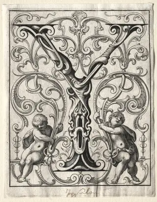 New ABC Booklet:  Y, by Lucas Kilian, 1627