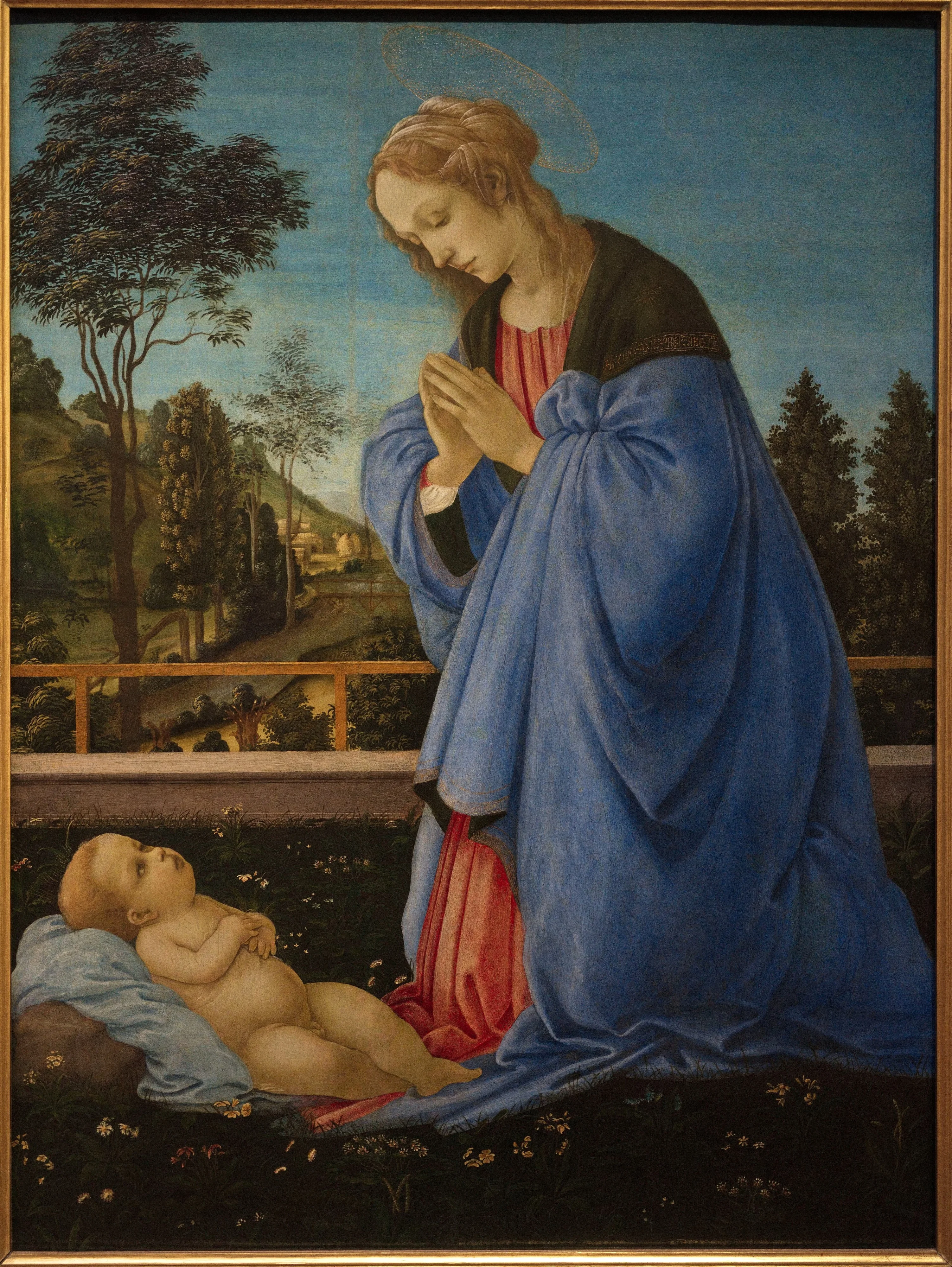 Adoration of the Child, detail