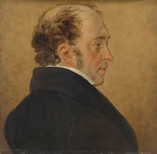 Self-Portrait, by Mattheus Ignatius van Bree, oil