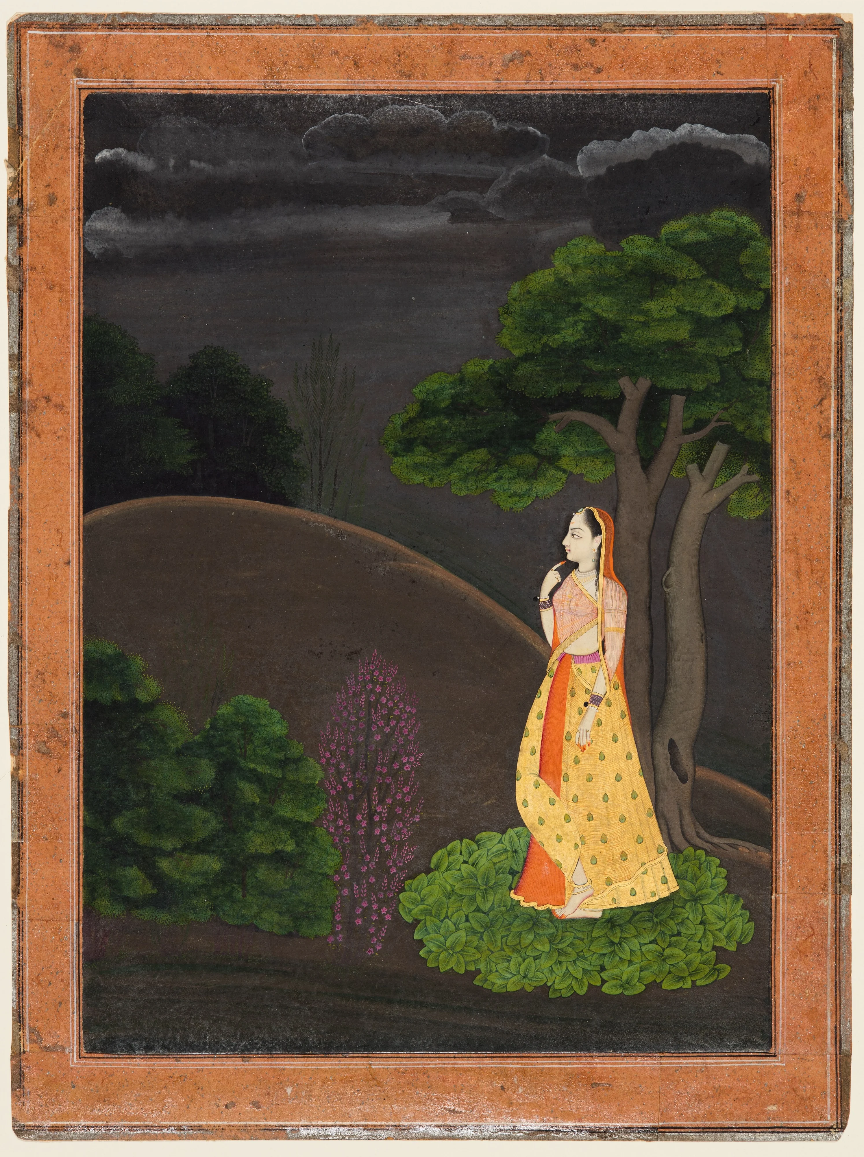 The Heroine Who Waits Anxiously for Her Absent Lover: Utka Nayika, detail