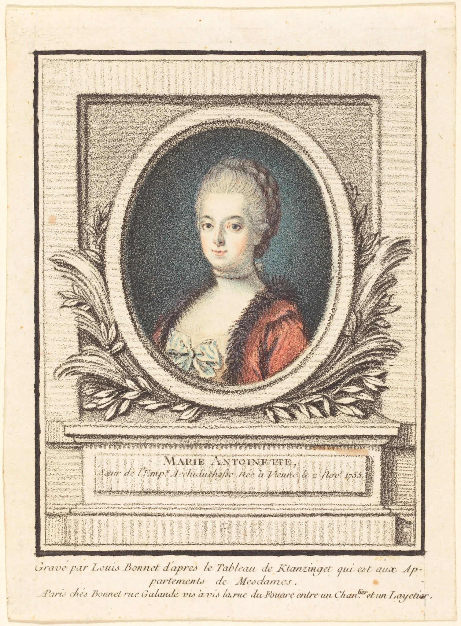 Marie-Antoinette, Dauphine, detail