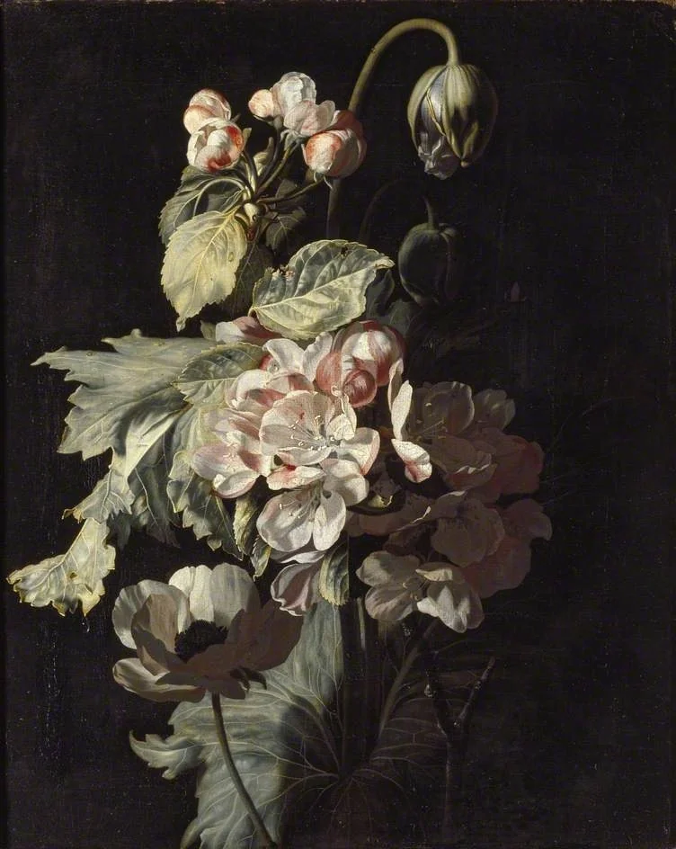 Still Life of Apple Blossom, detail