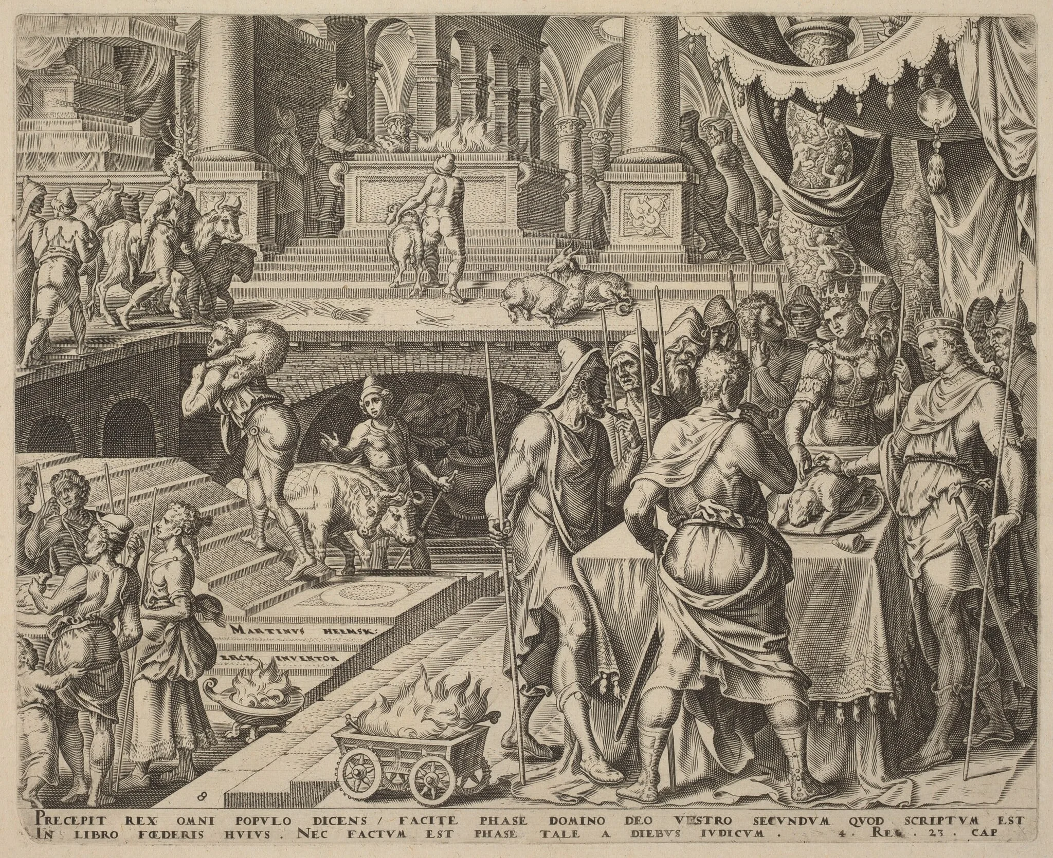 Josiah Celebrating Passover, detail