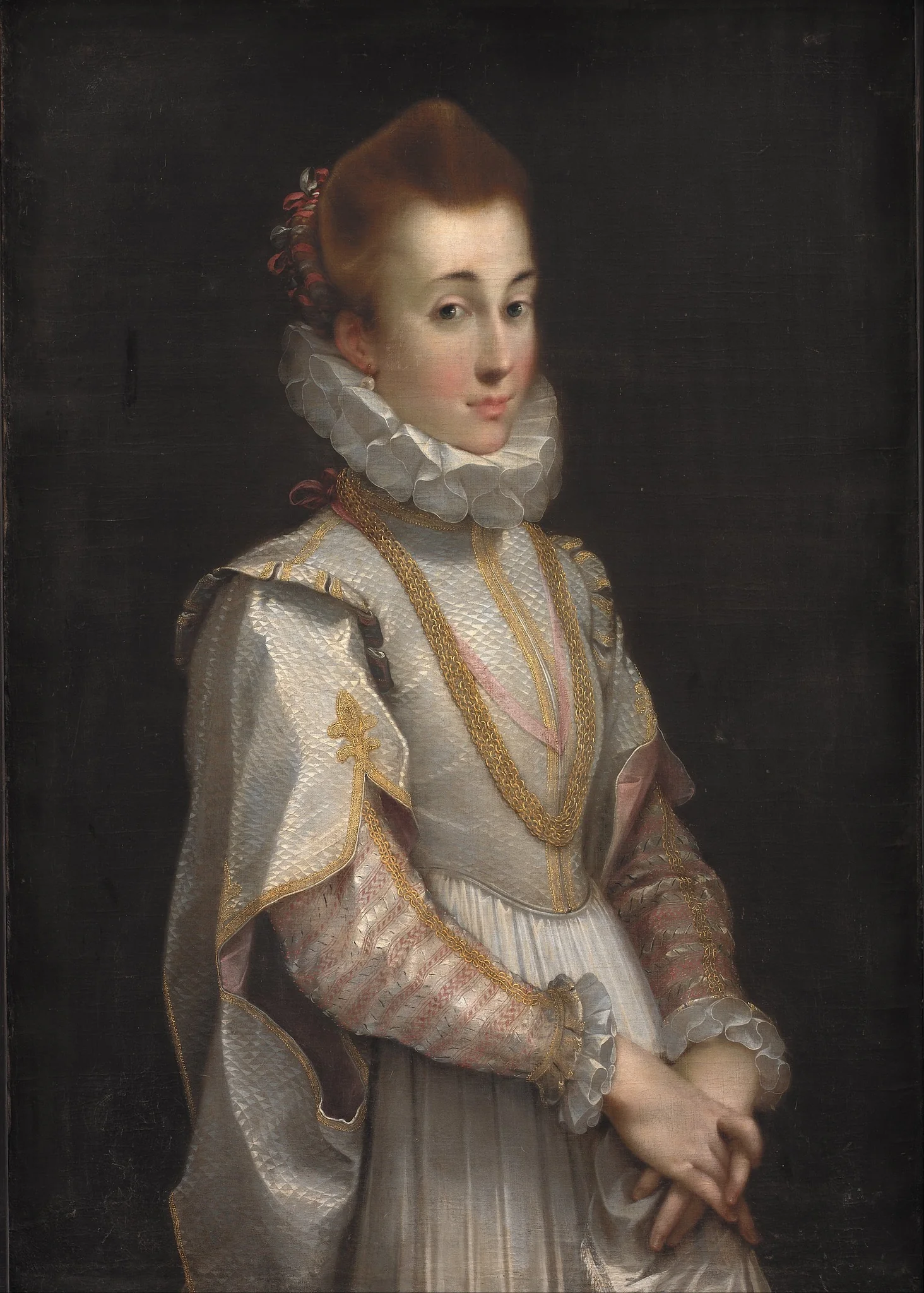 Portrait of a Young Lady, detail