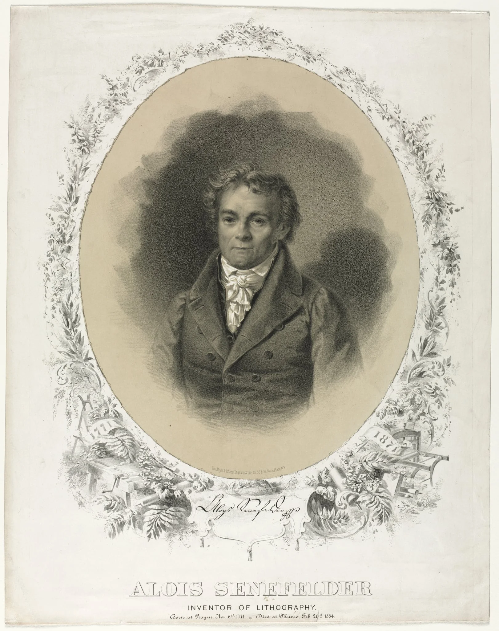 Alois Senefelder, detail