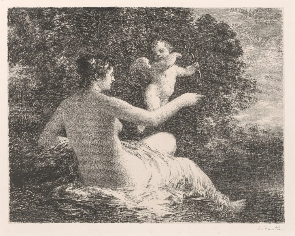 Venus and Cupid, by Henri Fantin-Latour, 1896
