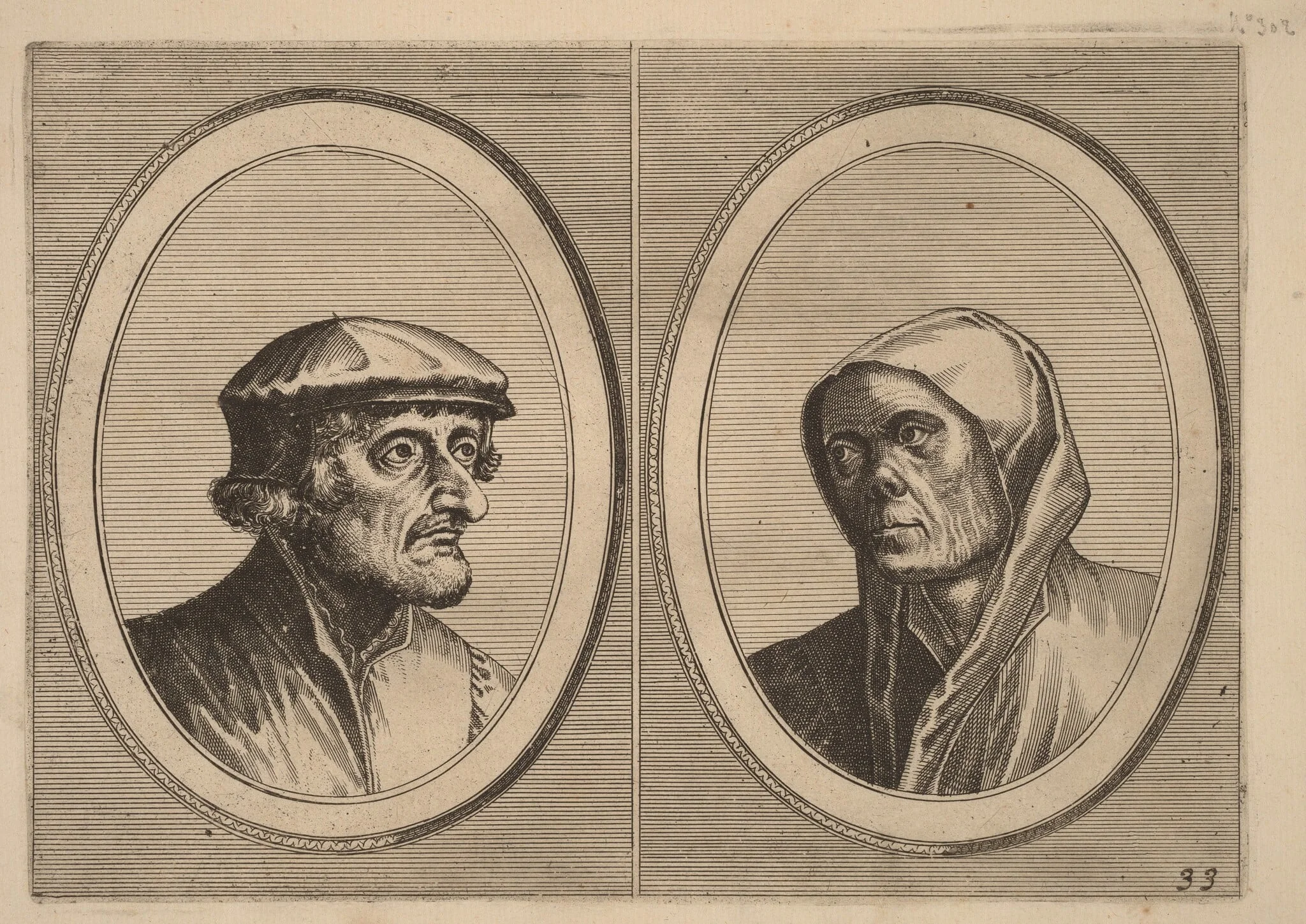 "Voorsichtighe Krijn" and "Broentje Spaer-pots", detail