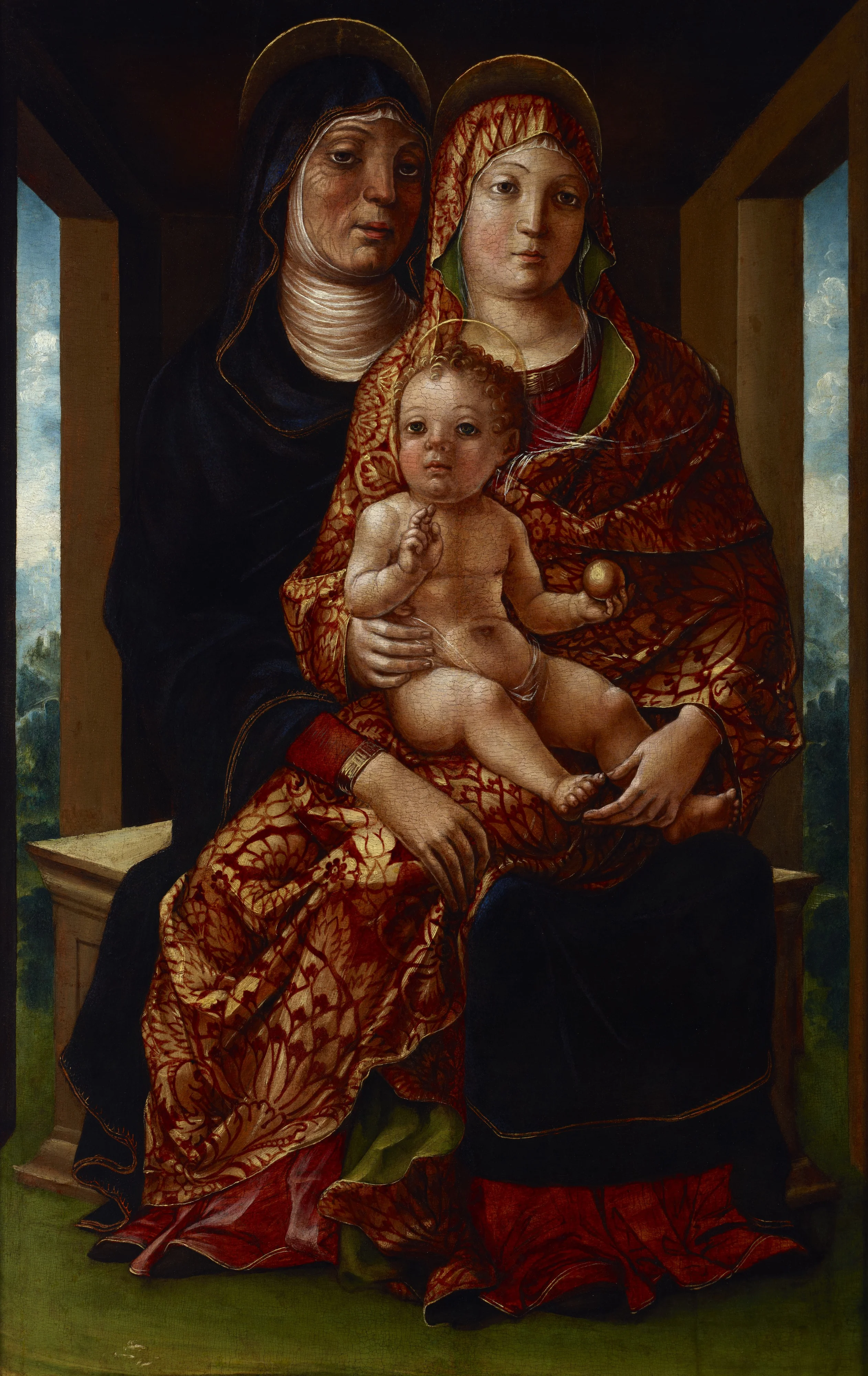 Madonna and Child with Saint Anne, detail