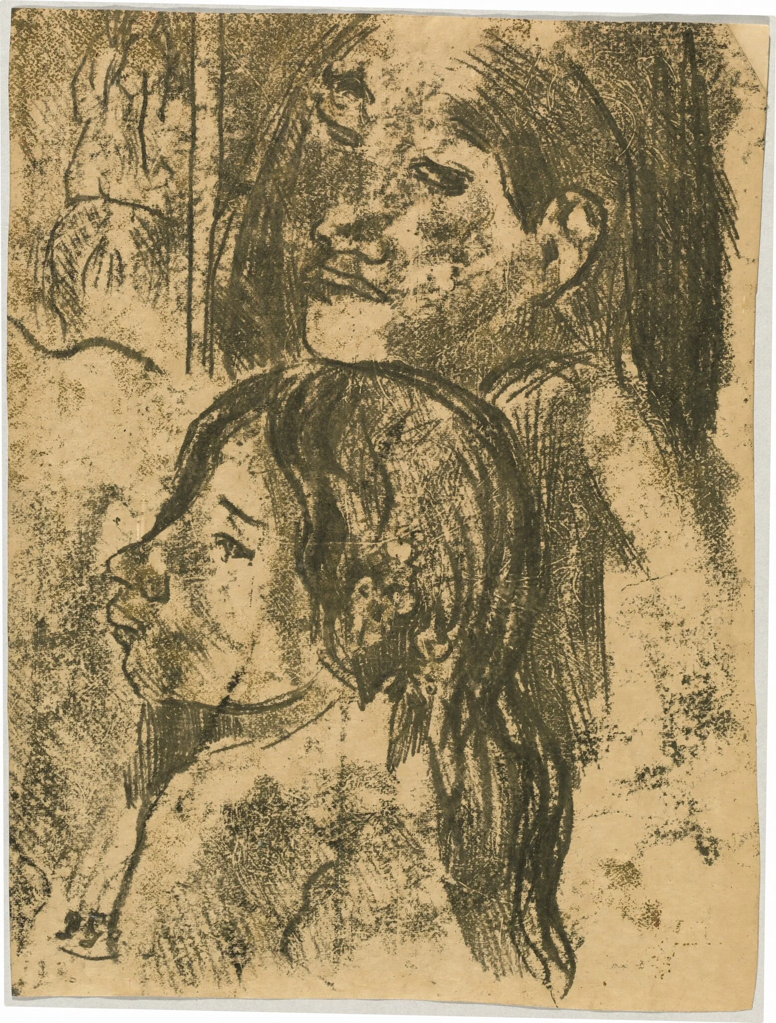 Two Marquesans [recto], detail