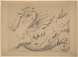 Study from a Cast, by Louis Michel Eilshemius, graphite, 1885