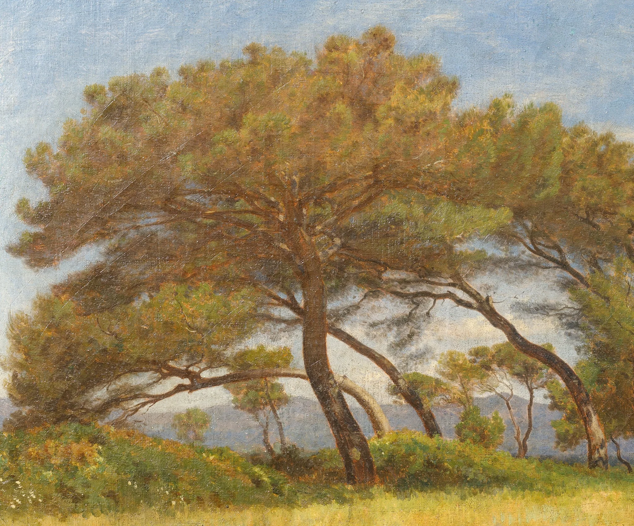 Peisaj la Barbizon, detail