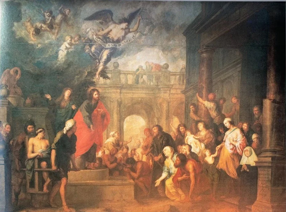 Christ Healing the Sick People Lying near the Pool of Bethesda, detail