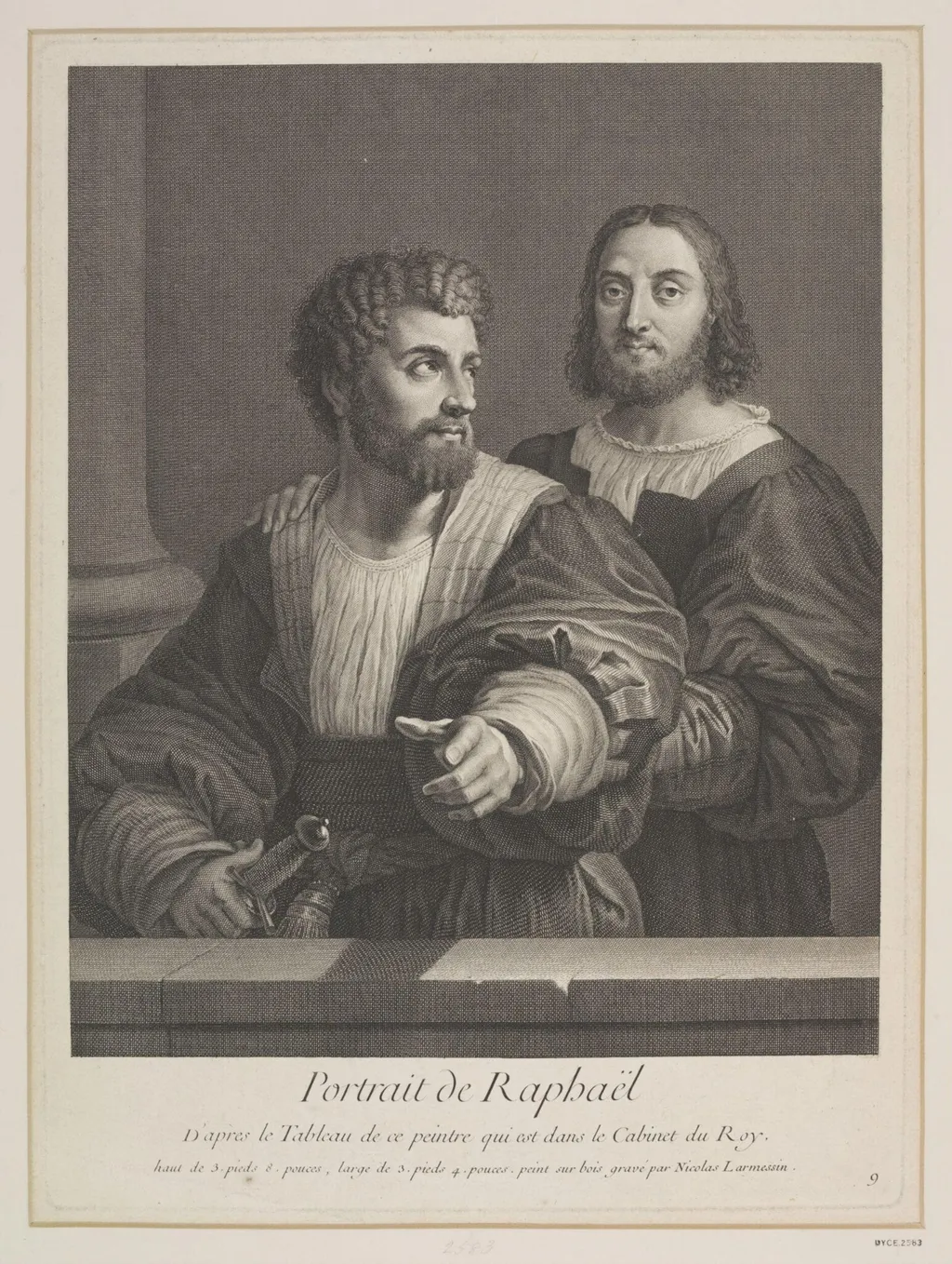 Portrait of Raphael, by Nicolas Larmessin, 1750