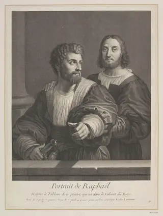Portrait of Raphael, by Nicolas Larmessin, 1750