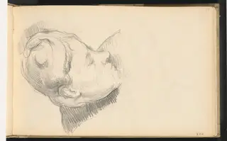 Madame Cezanne with her Head Lowered, by Paul Cézanne, graphite, 1894
