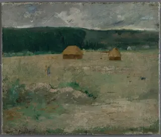 Giverny Farm, by Theodore Wendel, oil, 1894
