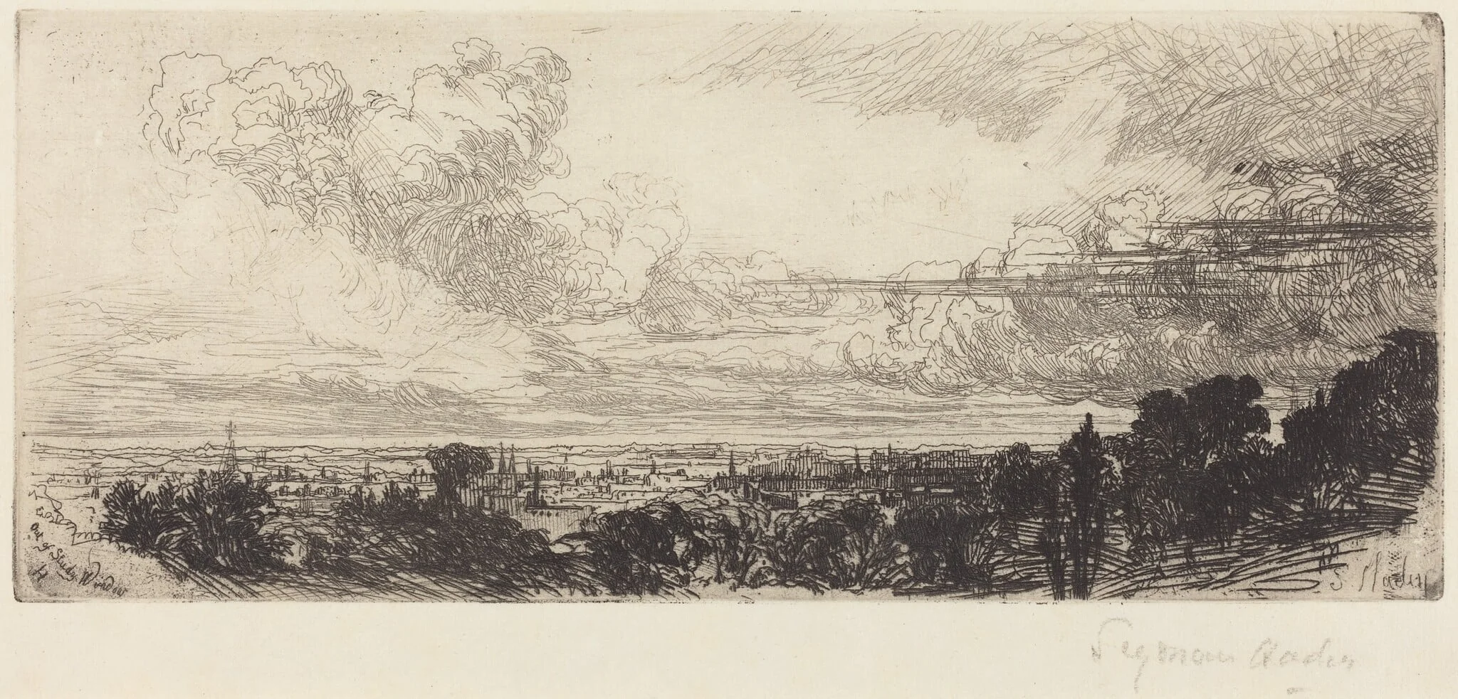 Out of Study Window, detail