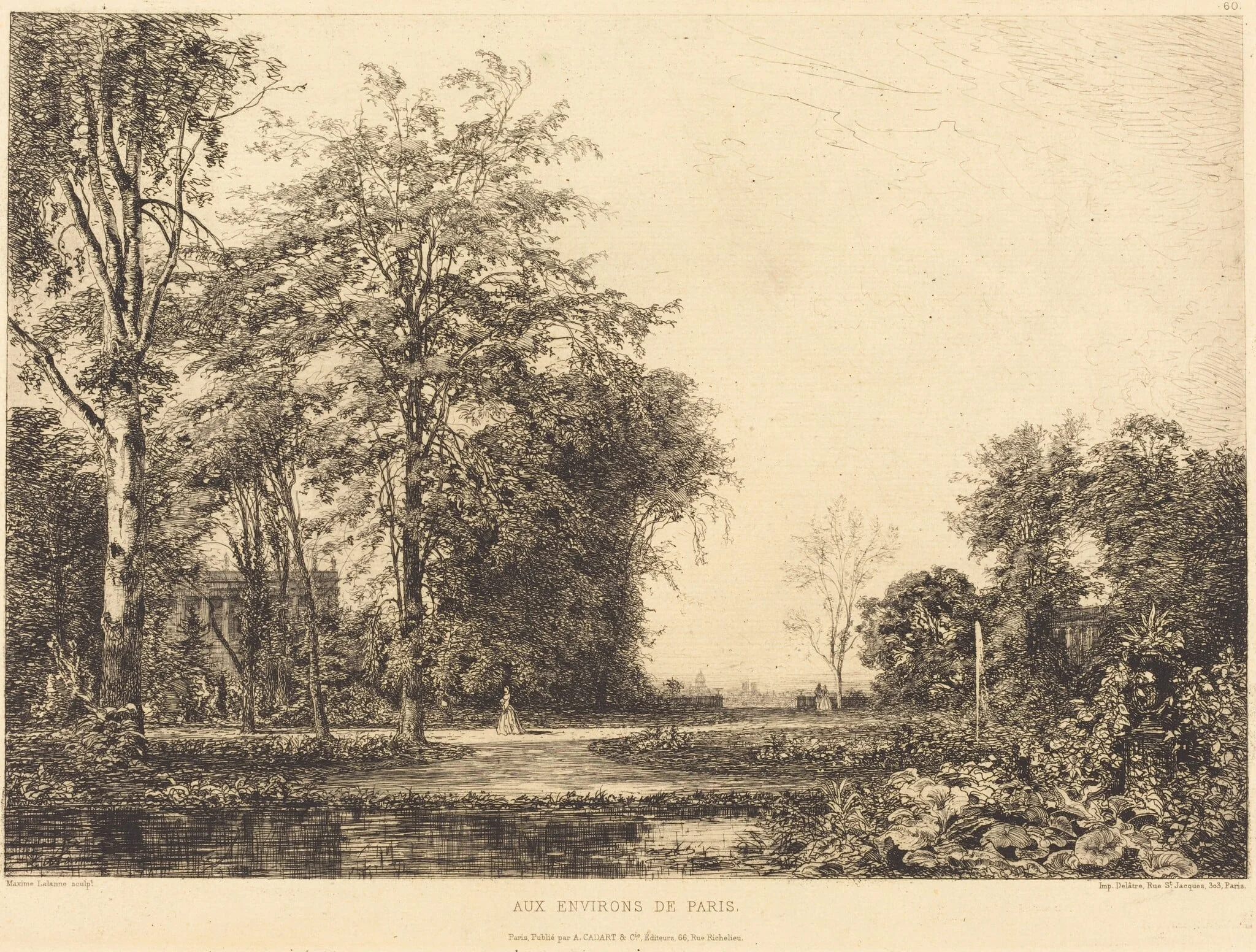 Aux environs de Paris, detail