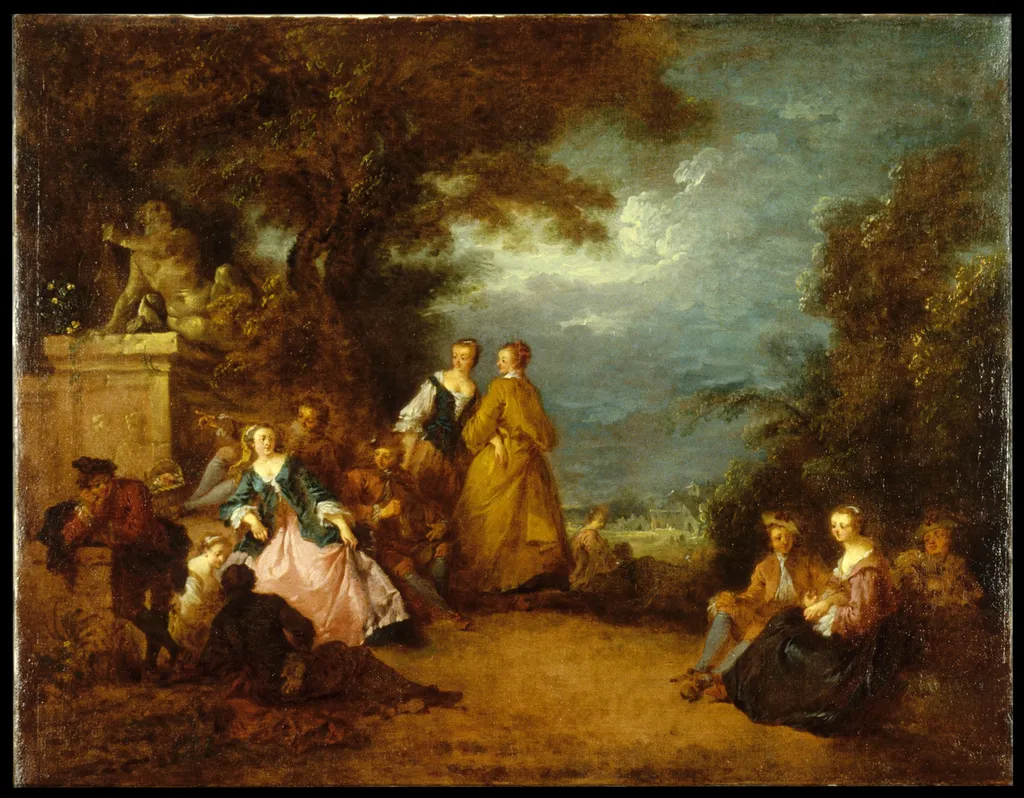 Fête Champêtre, by Bonaventure de Bar, oil
