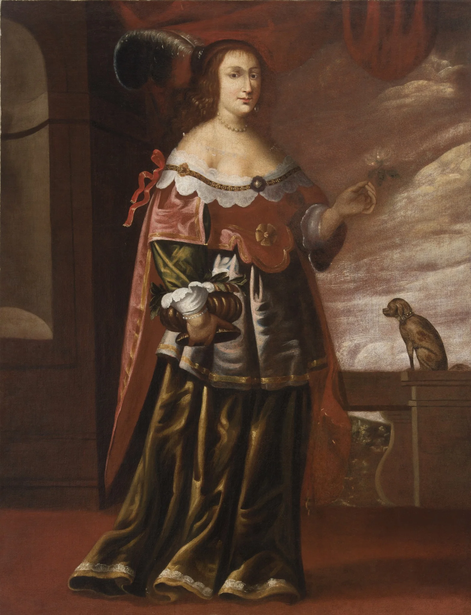 Portret kobiety (rzekomo Ostrogskiej), detail
