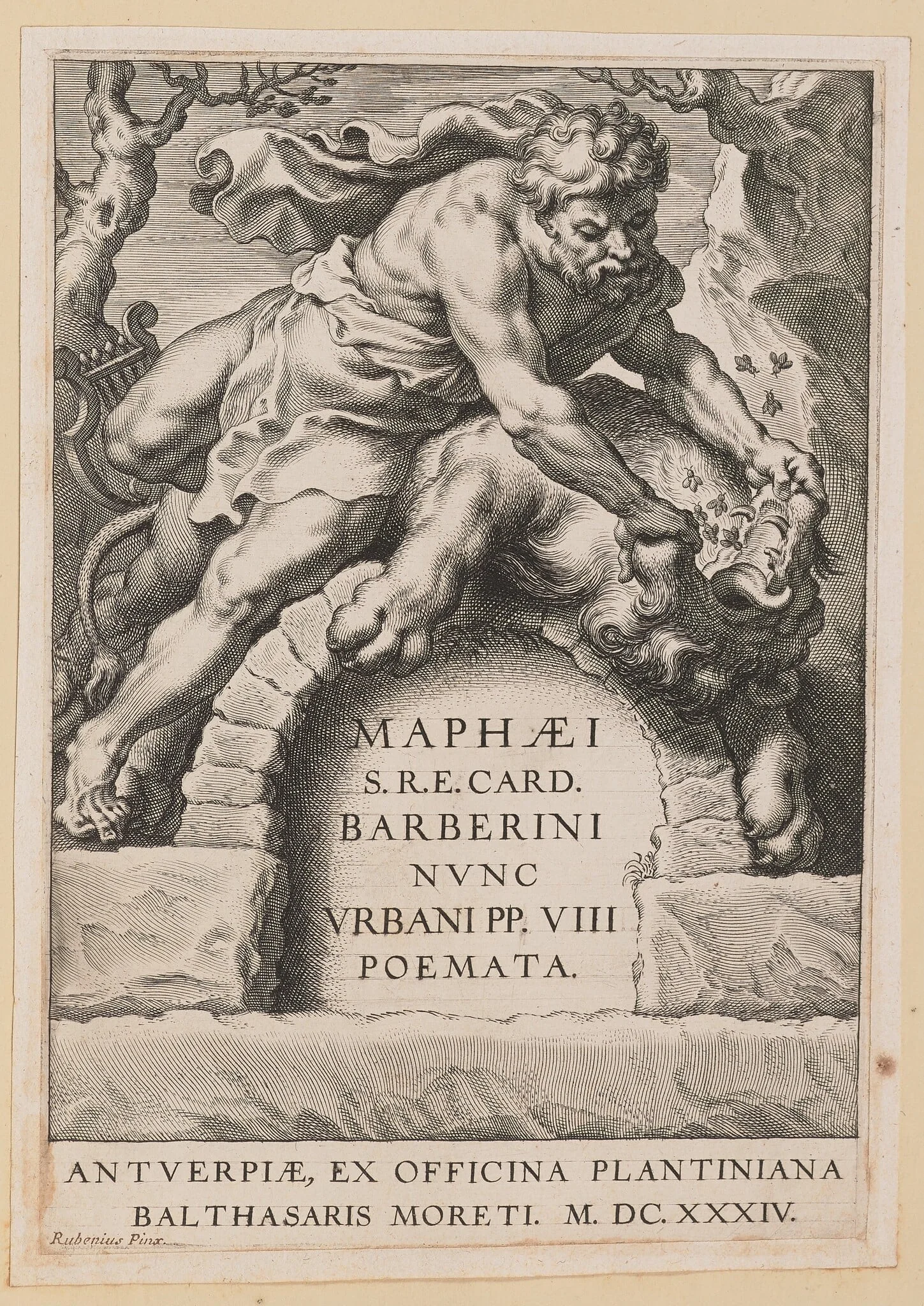 Title Page for Maffeo Barbarini, Poemata, detail