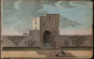 View of the castle at Tallagh [Tallaght], 4 miles from Dublin [...], by Gabriel, ca.1729-1817 Beranger, unspecified, 1790
