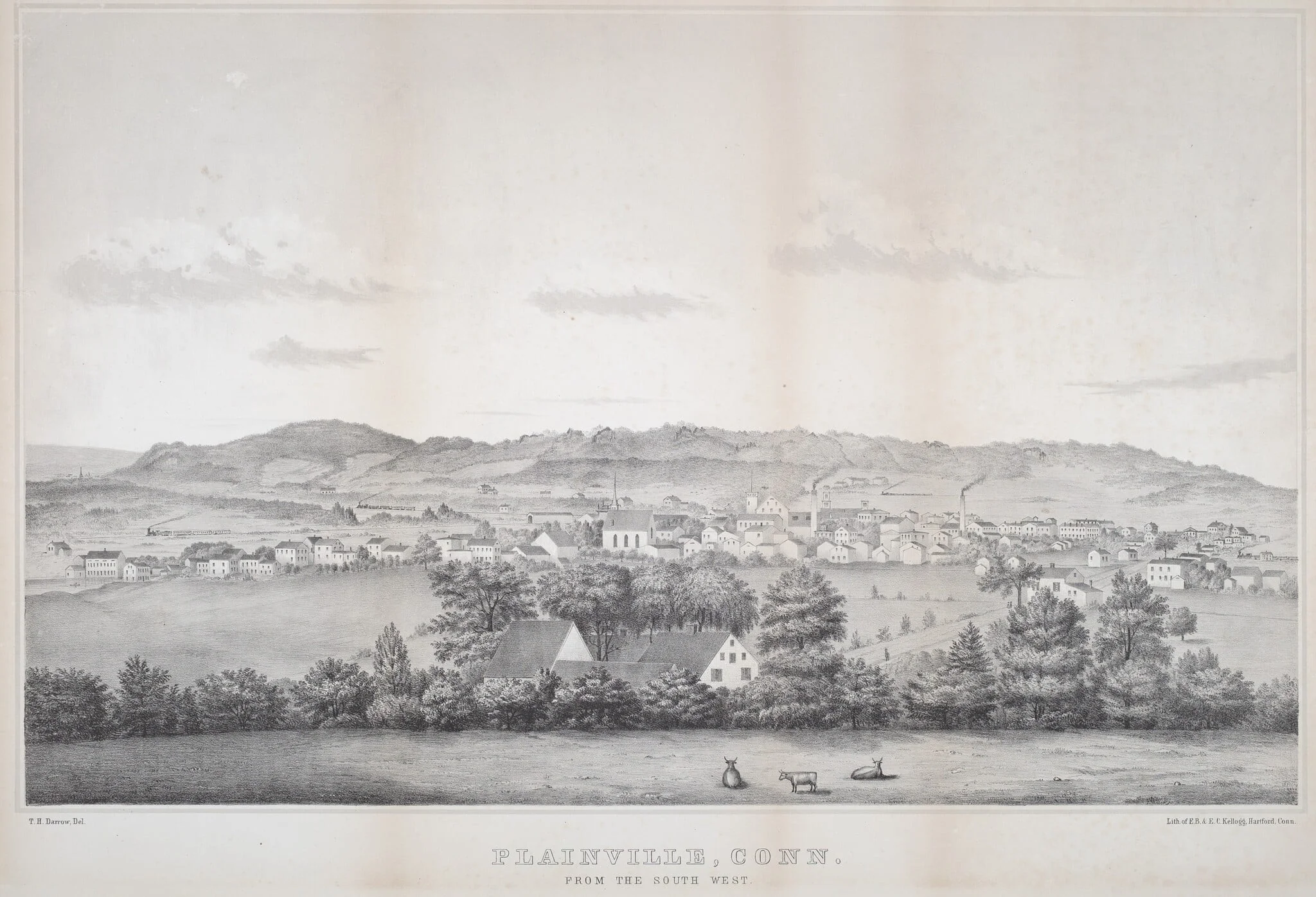 Plainville, Conn. From The South West, detail