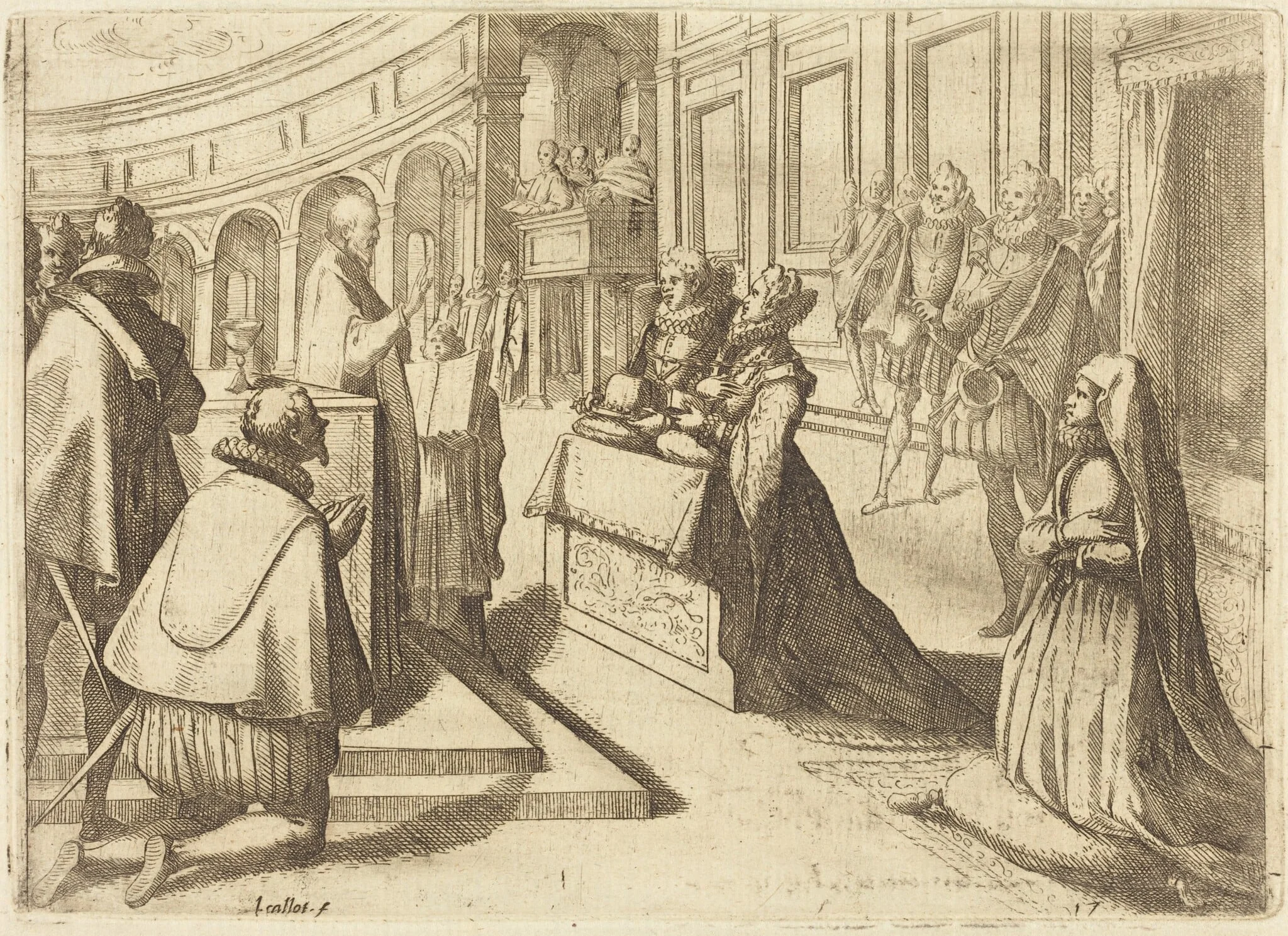 Marriage of Margaret of Austria and Philip III, detail